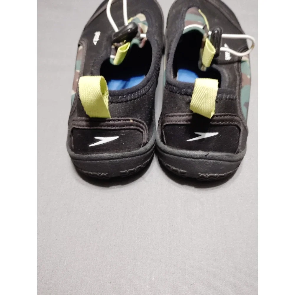 Speedo Camouflage Black Surfwalker Resort Water Shoes Swim Aqua Quick Dry Kids L